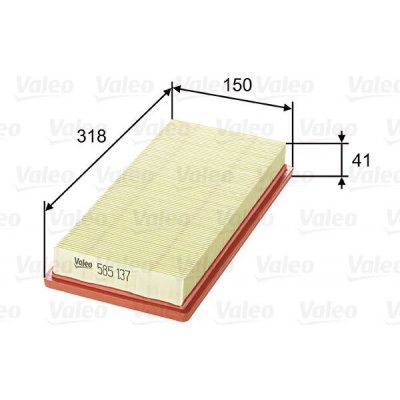 Vzduchový filtr VALEO 585137 – Hledejceny.cz