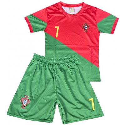 Numberoplus Dětský fotbalový dres Komplet Portugalsko Cristiano Ronaldo CR7 King Star – Zboží Dáma