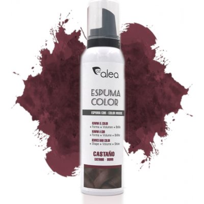 Alea Espuma Color barevná tužící pěna na vlasy HNĚDÁ 150 ml