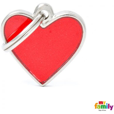 My Family Známka Reflective srdce malá – Zboží Dáma