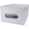 Úložný box Compactor SMART 4 skládací úložná krabice s víkem bílá PVC 50 x 40 x 25 cm