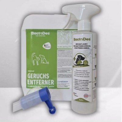 BactoDes Animal Enzymatický čistič na odstranění zápachu moči psů a koček 5 l – Sleviste.cz
