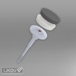 Talířová hmoždinka WKRET-MET ECO-DRIVE 8 s kovovým trnem a zátkou 8 x 250 mm 100 ks – Sleviste.cz