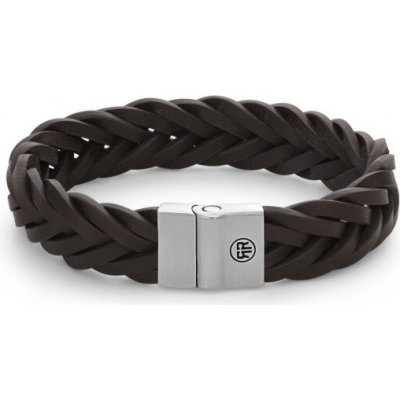 REBEL & ROSE náramek Braided Brown Matt RR-M0037-S – Hledejceny.cz