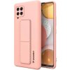 Pouzdro a kryt na mobilní telefon Samsung Wozinsky Kickstand Case silikonové pouzdro se stojánkem Samsung Galaxy A42 5G růžové 5907769317316