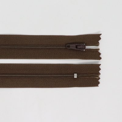 Spirálový zip, šíře 3 mm, délka 60 cm, hnědá – Hledejceny.cz