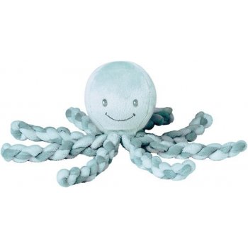 Nattou první hračka pro miminka chobotnička Piu Piu Lapidou šedá bílá