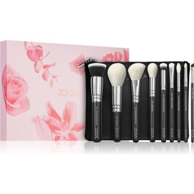 ZOEVA The Complete Brush Set štětec na make-up 1 ks + štětec na rozjasňovač 1 ks + štětec na kontury a tvářenku 1 ks + štětec na oční stíny 1 ks + štětec na aplikaci očních stínů 1 ks + zkosený štětec – Zboží Mobilmania