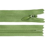 Spirálový zip skrytý YKK No 4 délka 60 cm Varianta: 211 zelená šalvěj tmavá, Balení: 1 ks – Hledejceny.cz