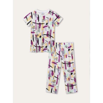 Winkiki Kids Wear dívčí pyžamo Dream On bílá fialová – Zboží Mobilmania