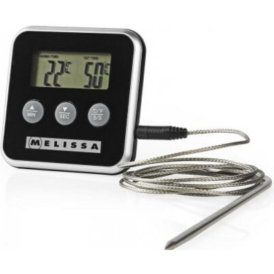 Digitální teploměr na maso do trouby, časovač, alarm – Zboží Mobilmania