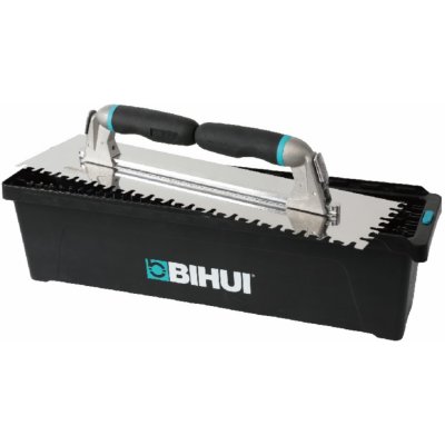 Bihui PTSJK9 - 6ks zubových hladítek a rukojeťmi v boxu,480x130mm – Sleviste.cz