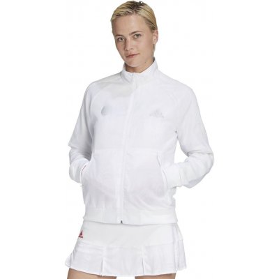 adidas Tennis Uniforia Jacket W white/reflective silver/dash grey – Zboží Mobilmania