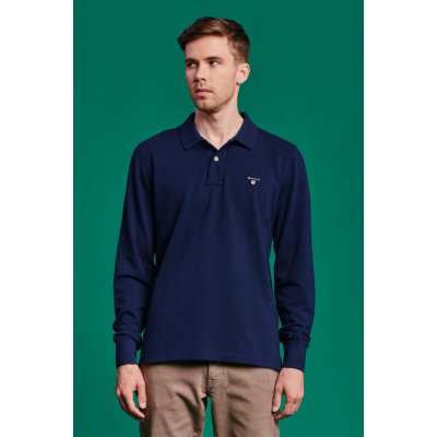 Gant ORIGINAL PIQUE LS RUGGER modrá