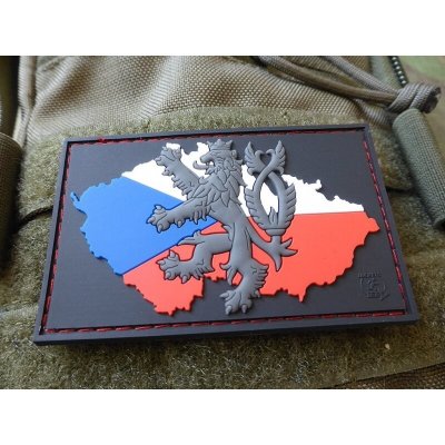 Nášivka JTG® mapa ČR se lvem - barevná – Zboží Mobilmania