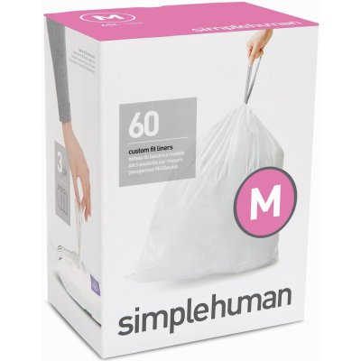Simplehuman Sáčky 45 L typ M zatahovací 3 x 20ks 60 sáčků 25 µm CW0261-1 – Sleviste.cz