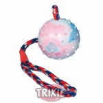 Trixie Vrhací míč hrbolatý na šňůře 7 cm / 30 cm – Zboží Mobilmania