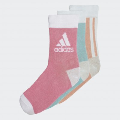 adidas Dětské ponožky Ankle 3 páry GN7395 růžová – Zboží Mobilmania