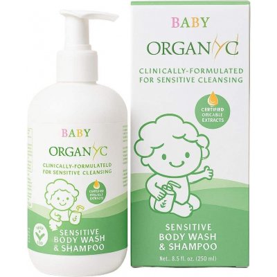 Organyc Bio dětský sprchový gel a šampon pro citlivou pokožku, 250 ml – Zboží Mobilmania