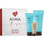 Ahava Celebrate Life Deadsea Water minerální krém na tělo 100 ml + Deadsea Water minerální krém na ruce 100 ml + Deadsea Water minerální krém na nohy 100 ml dárková sada – Zbozi.Blesk.cz