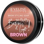 Eveline Cosmetics Brow & Go! stylingové mýdlo na obočí Brown 25 g – Sleviste.cz
