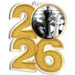 Poháry Bauer Akrylátová medaile MDA2026M29 Šachy – Sleviste.cz