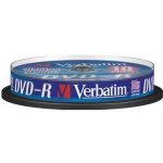 Verbatim DVD-R 4,7GB 16x, cake 10ks (43523) – Hledejceny.cz