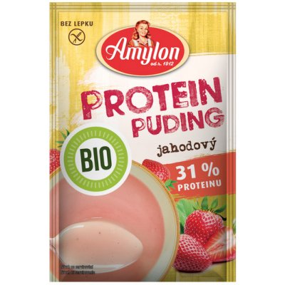 Amylon Puding proteinový jahodový BIO 45 g – Zboží Dáma