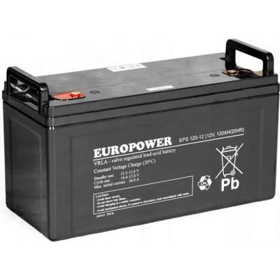 EUROPOWER 12 V 120 Ah – Zboží Mobilmania