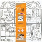 FUNNY MAT Funny Mat Podložka na kreslení Sweet Home + pastelky zdarma 489814 – Hledejceny.cz