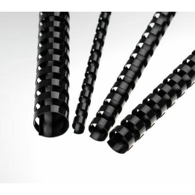 Eurosupplies vázací hřbety plastové A4 10mm černé 100 ks – Zboží Mobilmania