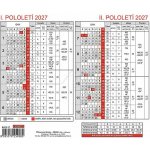 Plánovací karta 18cm x 15cm BKA0-27 2027 – Zboží Dáma