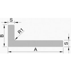 ehlinik Hliníkový L profil 20X20X1.5, 1m
