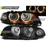 Tuning-Tec Přední čirá světla BMW 3 E46 (1997 - 2001) - černé - Angel Eyes – Hledejceny.cz