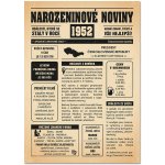 Narozeninové noviny 1952 - jednostranné – Zboží Mobilmania