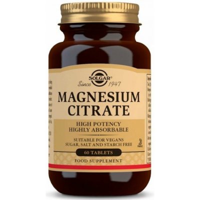 Solgar Magnesium Citrát 200 mg 60 tablet – Hledejceny.cz