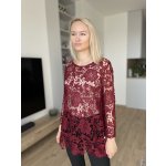 Halenka vínová krajková – Zboží Dáma