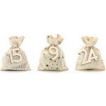 PartyDeco Adventní kalendář - Vánoční pytlíčky na malé dárky 10 x 13 cm – Zboží Živě