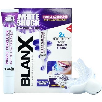 BlanX Shock Purple Treatment bělicí gel 20 ml + LED světlo pro bělení zubů 1 ks – Zboží Mobilmania