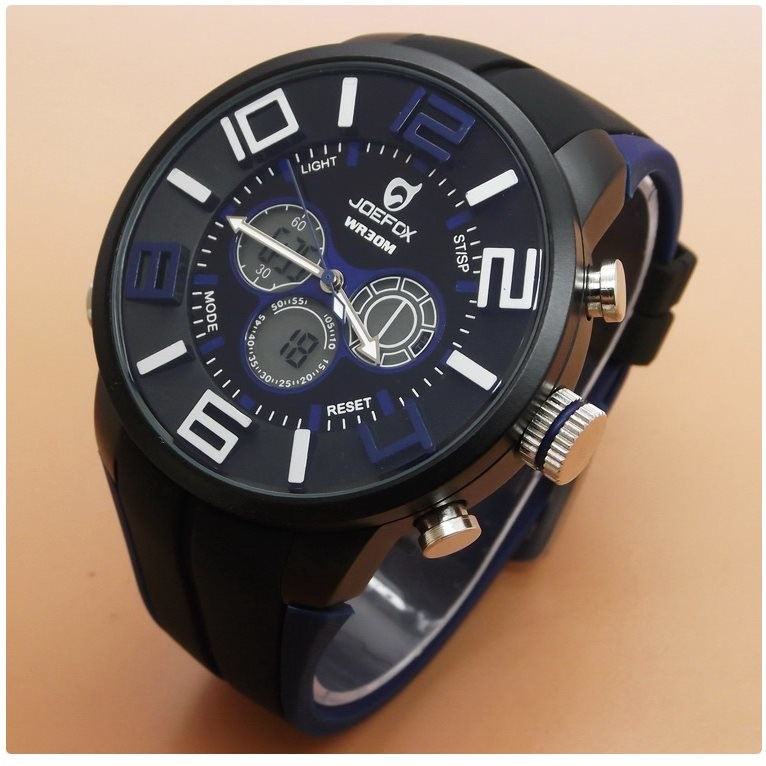 Quamer Sport Watch Black/Blue od 399 Kč - Heureka.cz
