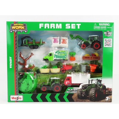 Maisto Fendt Farm Set 209 Vario Tractor With Accessories 2022 Zelená 1:64
