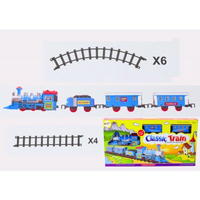 mamido Vláček na baterie se 3 vagóny a kolejemi s efekty – Zbozi.Blesk.cz