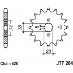 JT Sprockets JTF 264-16 | Zboží Auto