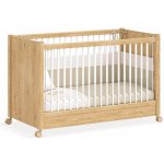 Čilek Postýlka na kolečkách 60x120 cm dub – Zboží Mobilmania