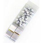 Pro Háčkování Sada stuhy a mašle jednobarevné 4 ks stříbrná – Sleviste.cz