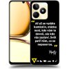 Pouzdro a kryt na mobilní telefon Realme Picasee ULTIMATE CASE Realme C53 - Kazma - SVĚT PATŘÍ TĚM, CO SE NEPOSEROU