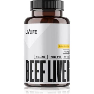 LivLife Beef Liver 400 mg 180 kapslí – Hledejceny.cz