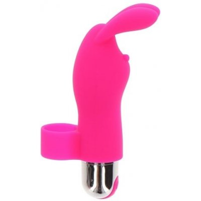 ToyJoy Finger Vibes Bunny Pleaser Rechargeable silikonový vibrátor na prst 10,5 x 3 cm