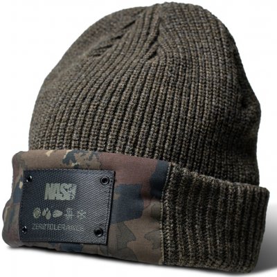 Nash Čepice Zero Tolerance Woolly Hat Camo Panel – Zboží Dáma