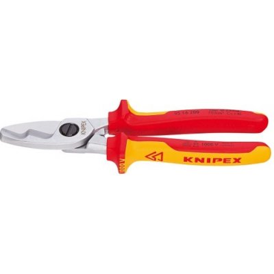 Kabelové nůžky Knipex 95 16 200 do VDE 1000V 200mm do průměru 20mm nebo 70mm2 – Zbozi.Blesk.cz